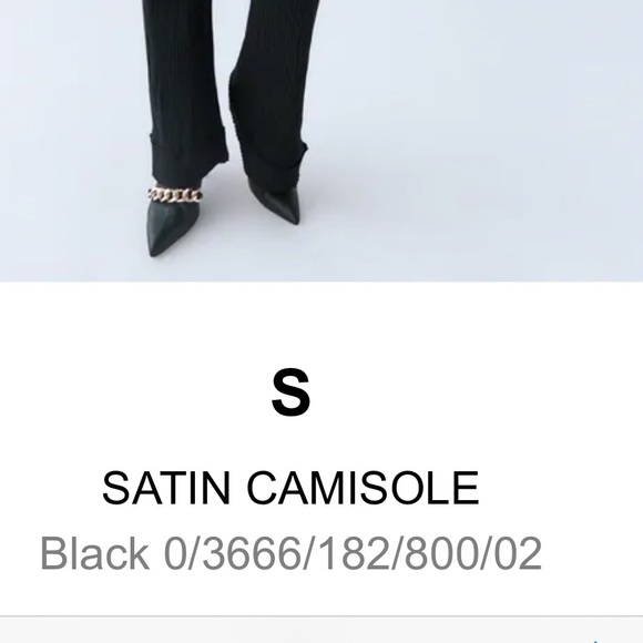 Zara Satin Camisole NWT - Picture 2 of 6